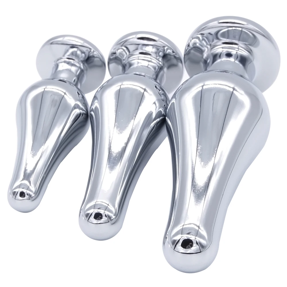 New Arrival 3pcs Jewelry Anal Plug Massager Sex Balls Adult Game Butt Plug Stainless Steel Anal Toy