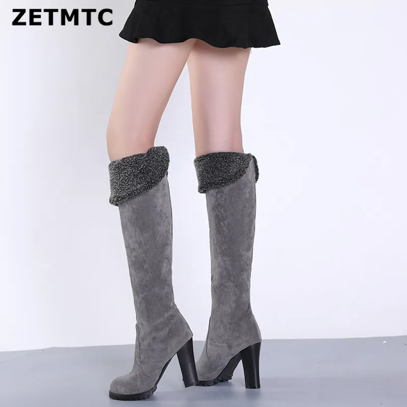 ZETMTC Quality Suede Women Boots over knee Long Boots Women High Boots Short Plush Stretch Fabric Fashion Women Boots Size 35 43
ZETMTC Quality Suede Women Boots over knee Long Boots Women High Boots Short Plush Stretch Fabric Fashion Women Boots Size 35 43