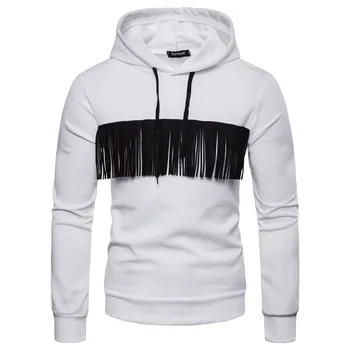 Nice Fashion Men Black White Tassel Hoodies Casual Men Cotton Blend Lapel Hooded Jacket Coats M-2XL Autumn Winter Clothing
Nice Fashion Men Black White Tassel Hoodies Casual Men Cotton Blend Lapel Hooded Jacket Coats M-2XL Autumn Winter Clothing