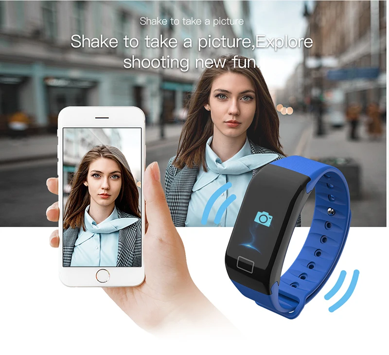 MOCRUX New F1 PLUS Smart Wristbands Fitness Bracelet Blood Pressure Smart Bracelets Heart Rate Monitor Fitness Bracelet Band Waterproof (3)