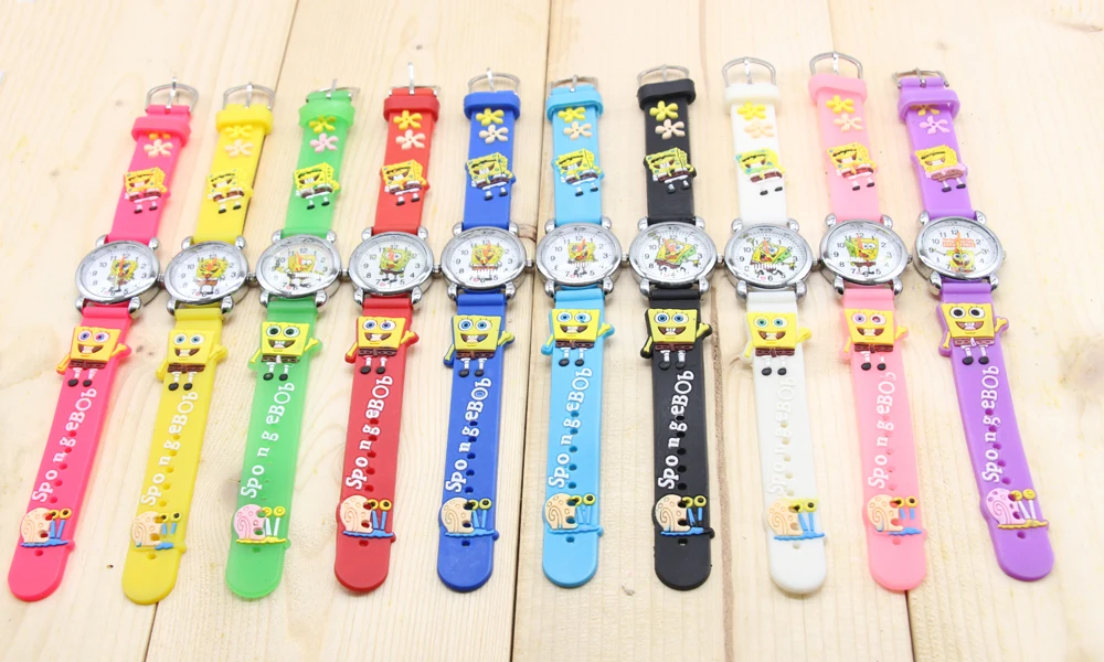 Hot Sell SpongeBob 3D Cartoon Watches Boy's Kids Alloy Case leather Quartz Wristwatches
Hot Sell SpongeBob 3D Cartoon Watches Boy's Kids Alloy Case leather Quartz Wristwatches
