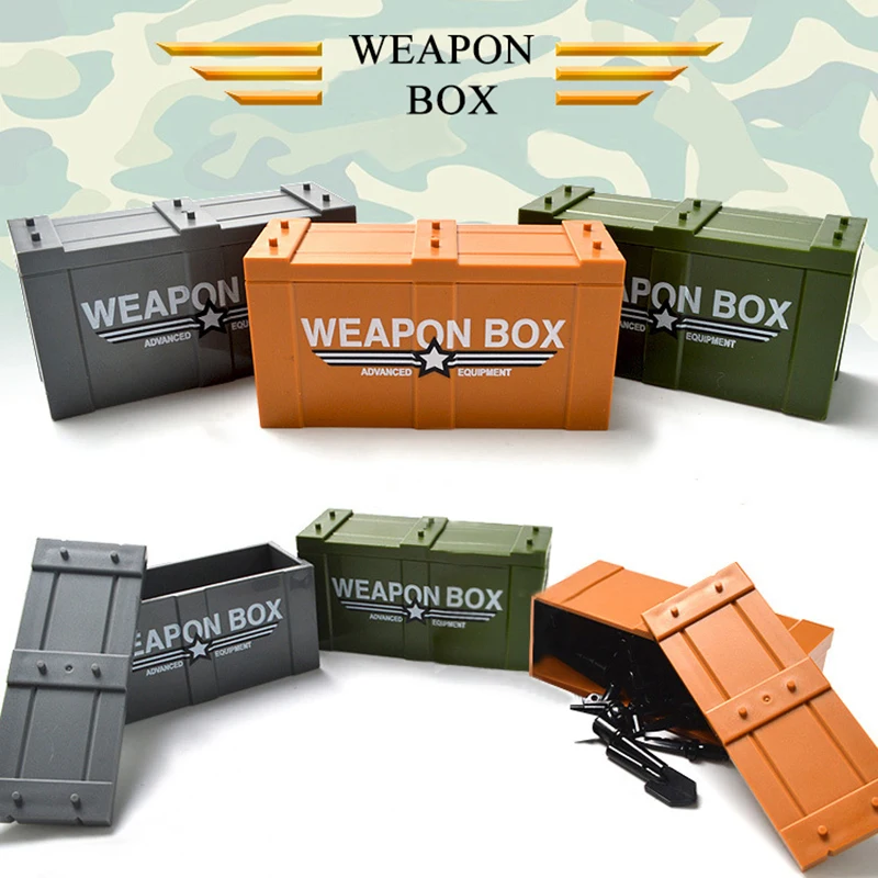 Weapons Box Military Swat Team Police Guns Weapon Pack Building Blocks WW2 City Police Blocks LegoINGlys Military Particles Toys
Weapons Box Military Swat Team Police Guns Weapon Pack Building Blocks WW2 City Police Blocks LegoINGlys Military Particles Toys