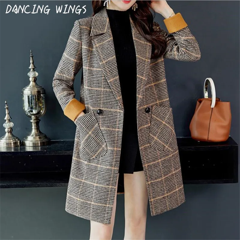 Woman Coats Winter 2019 Korean Style Loose Women Plaid Woolen Coat Female Long Overcoat
Woman Coats Winter 2019 Korean Style Loose Women Plaid Woolen Coat Female Long Overcoat