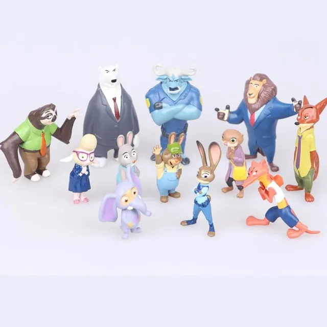 The cute my Zootopia 12pcs little Cartoon Utopia Action Figure Pvc Mini Models 4-7cm Nick fox Judy Rabbit Dolls poni
The cute my Zootopia 12pcs little Cartoon Utopia Action Figure Pvc Mini Models 4-7cm Nick fox Judy Rabbit Dolls poni