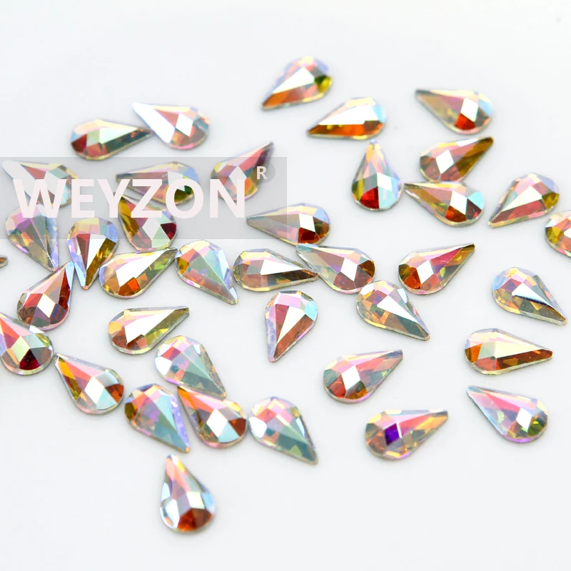High Quality 5*8mm Non Hot fix Rhinestone Crystal AB Drop Shape Flat back Gold Back For Nails Nail Art Decoration
High Quality 5*8mm Non Hot fix Rhinestone Crystal AB Drop Shape Flat back Gold Back For Nails Nail Art Decoration