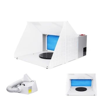 Hobby Airbrush Paint Spray booth Kit Portable Exhaust Filter Extractor Fan Set Model Turn Table Fiberglass Filter Sponges LED
Hobby Airbrush Paint Spray booth Kit Portable Exhaust Filter Extractor Fan Set Model Turn Table Fiberglass Filter Sponges LED