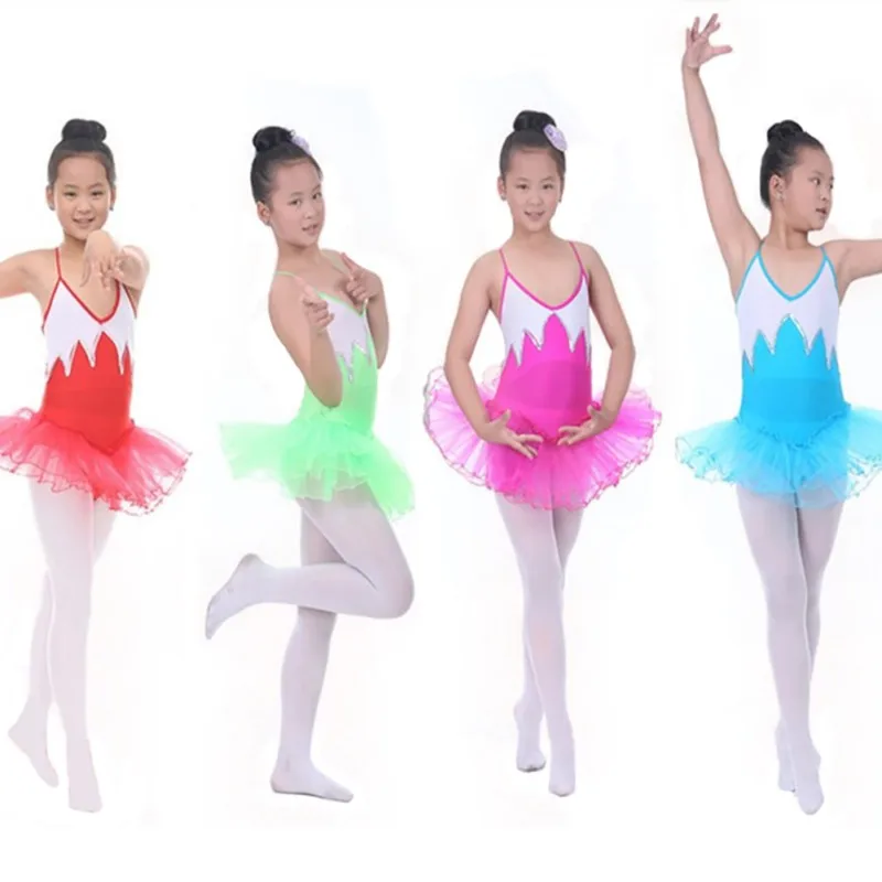 Детские платья для девочек балетная Одежда Летние профессиональные