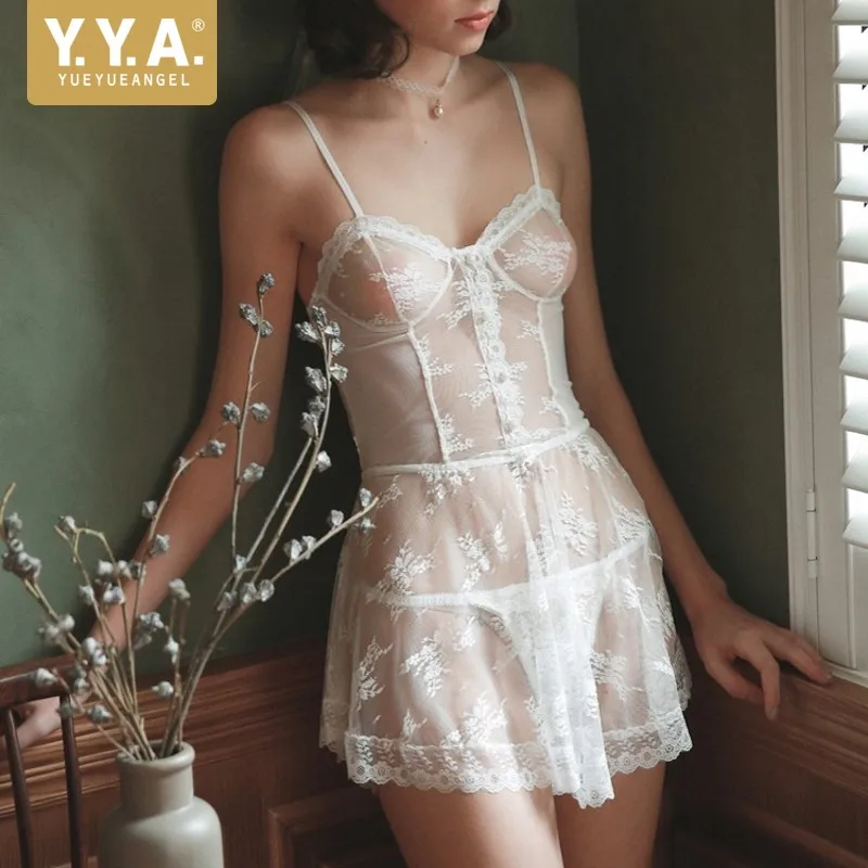Hot Sale High Quality Luxury Womens Nightwear Vintage Lace Floral Nightdress Female Sexy Mesh Backless Suspender Nightdress
Hot Sale High Quality Luxury Womens Nightwear Vintage Lace Floral Nightdress Female Sexy Mesh Backless Suspender Nightdress