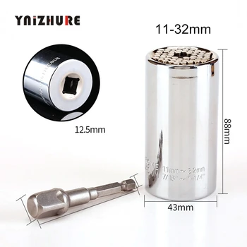 Big universal Socket Sleeve 11-32mm 1/2" Torque Wrench Set Power Drill Ratchet Bushing Spanner Gator Magic Grip Multi Hand Tools
Big universal Socket Sleeve 11-32mm 1/2" Torque Wrench Set Power Drill Ratchet Bushing Spanner Gator Magic Grip Multi Hand Tools