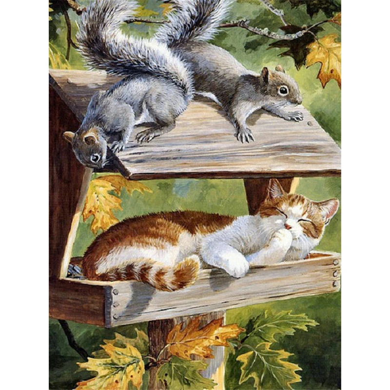 YIKEE Diamond Painting Full Drill Cat Handmade Needlework DIY Diamond Embroidery Mosaic Rhinestone Picture y056
YIKEE Diamond Painting Full Drill Cat Handmade Needlework DIY Diamond Embroidery Mosaic Rhinestone Picture y056
