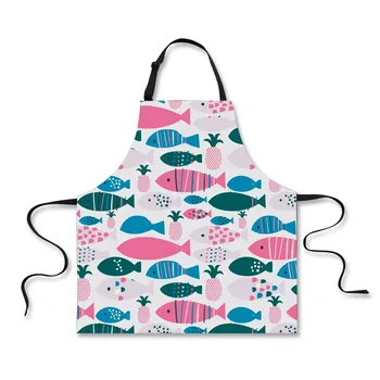 FORUDESIGNS Home Cleaning Aprons Cartoon Fish Printed Kitchen Cooking Apron Customize Gift BBQ Bib Aprons For Man And Woman
FORUDESIGNS Home Cleaning Aprons Cartoon Fish Printed Kitchen Cooking Apron Customize Gift BBQ Bib Aprons For Man And Woman