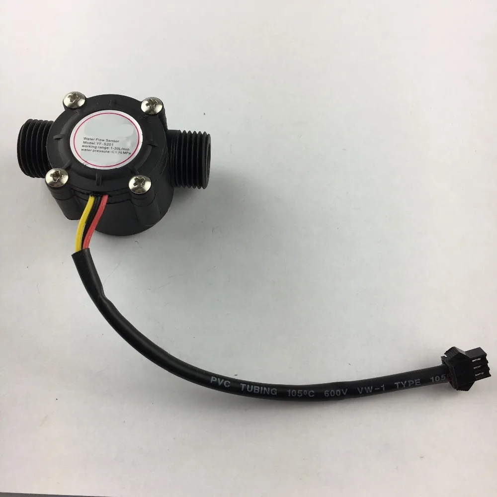 Thinary Electronic Water flow sensor flowmeter Hall flow sensor Water control 1-30L/min 2.0MPa YF-S201
Thinary Electronic Water flow sensor flowmeter Hall flow sensor Water control 1-30L/min 2.0MPa YF-S201