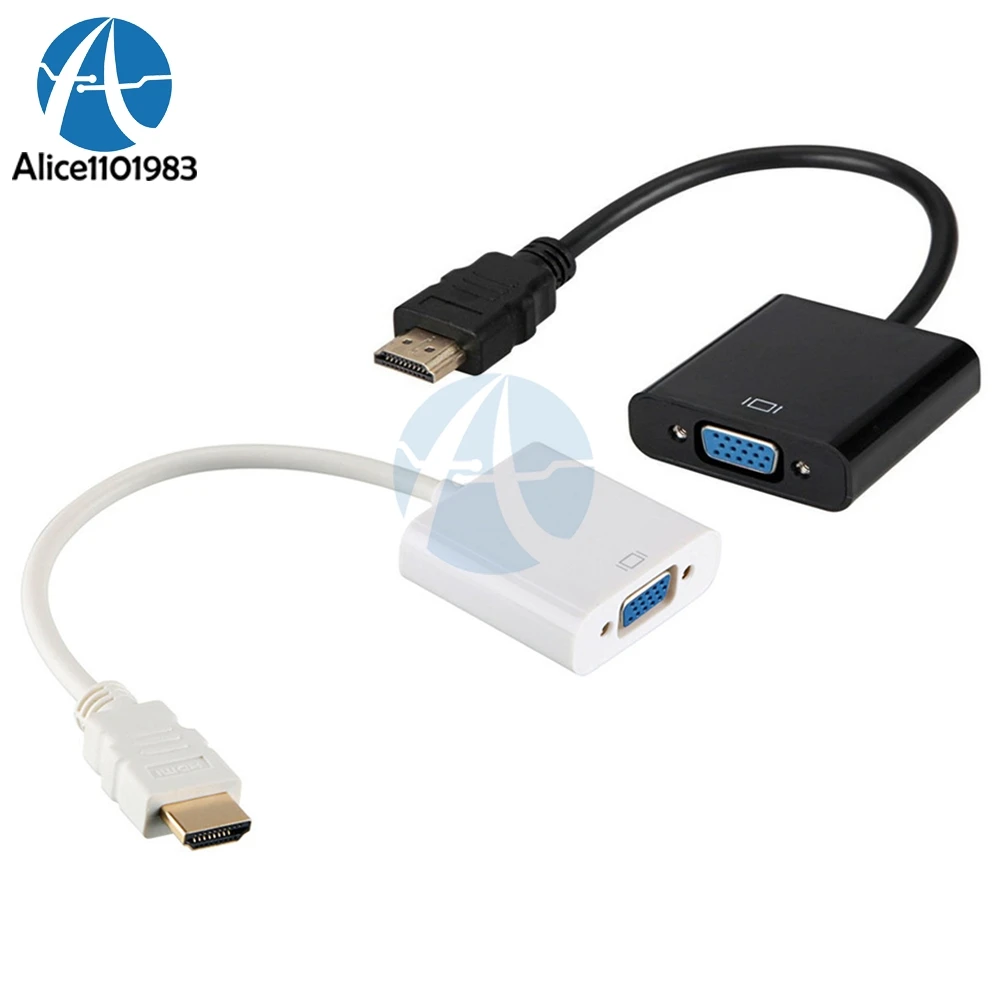 HDMI Male to VGA Female Adapter 1080P HDMI to VGA Video Cable Cord Converter Adapter for PC DVD HDTV TV
HDMI Male to VGA Female Adapter 1080P HDMI to VGA Video Cable Cord Converter Adapter for PC DVD HDTV TV
