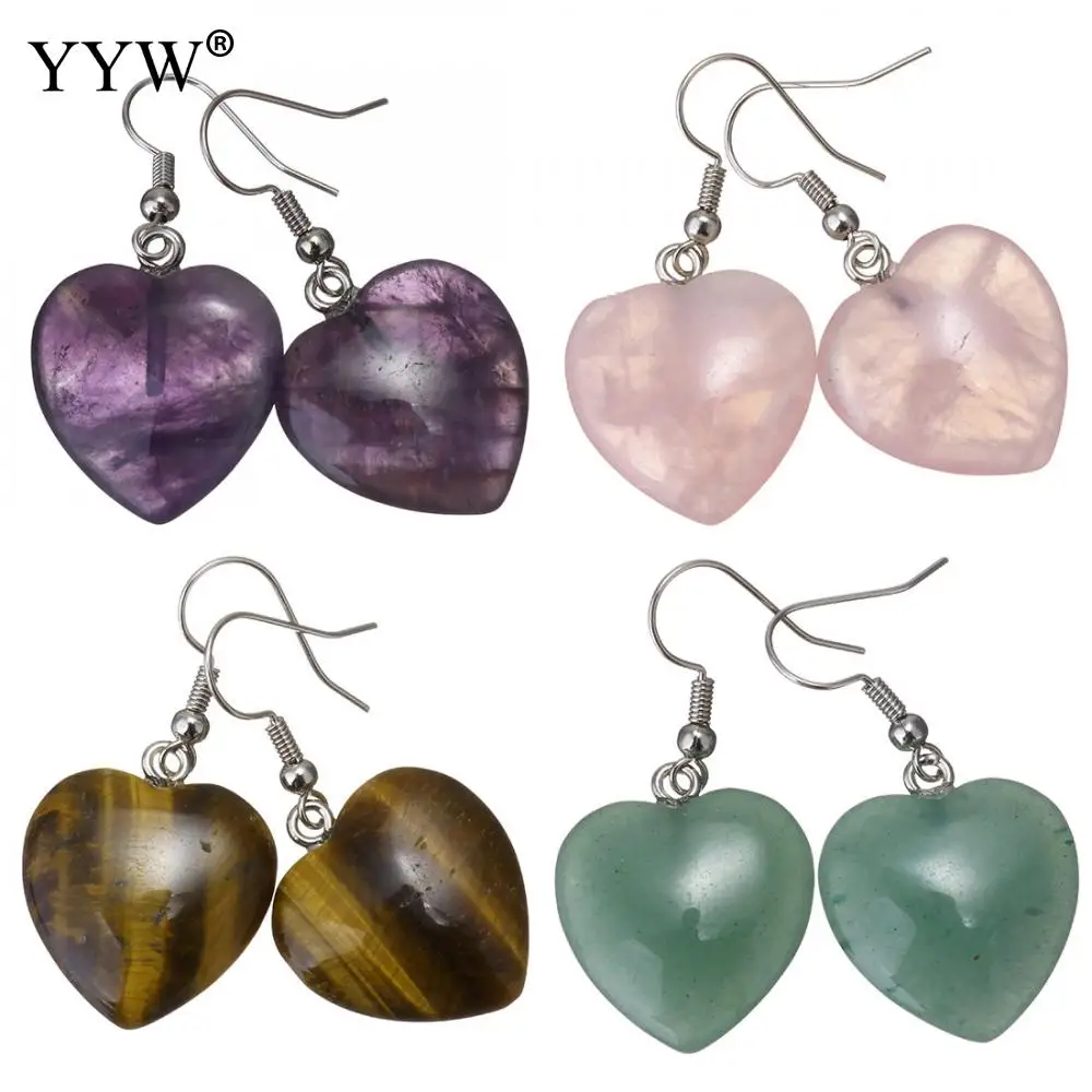 Natural Stone Earrings Heart Pendant Drop Earring Purple Quartz Tiger Eye Dangle Women Party Wedding Jewelry Hot Sale
Natural Stone Earrings Heart Pendant Drop Earring Purple Quartz Tiger Eye Dangle Women Party Wedding Jewelry Hot Sale
