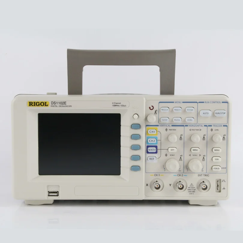 RIGOL DS1102E 100MHz 2channels digital storage oscilloscope osciloscopio 1GSa/s sampling oscillograph Better than DSO5102P
RIGOL DS1102E 100MHz 2channels digital storage oscilloscope osciloscopio 1GSa/s sampling oscillograph Better than DSO5102P