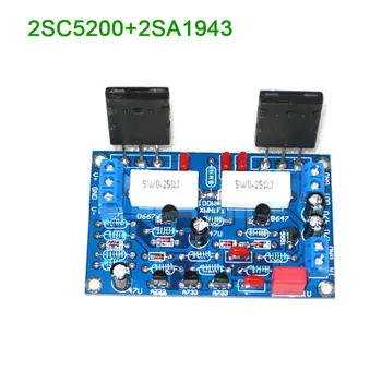 2SC5200+2SA1943 Mono Channel 100W HIFI Audio Amplifier Board After-stage power AMP Dual DC 10 - 45V
2SC5200+2SA1943 Mono Channel 100W HIFI Audio Amplifier Board After-stage power AMP Dual DC 10 - 45V