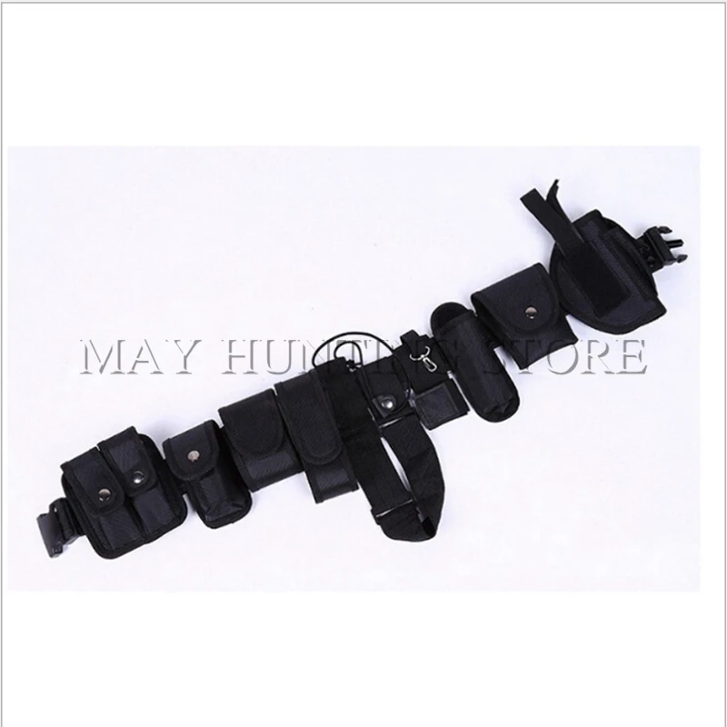 Tactical Belt with Flashlights Radios Knife Pouches Gun Holster for Hunting Shooting War Game Climbing Camping Black Police Belt
Tactical Belt with Flashlights Radios Knife Pouches Gun Holster for Hunting Shooting War Game Climbing Camping Black Police Belt