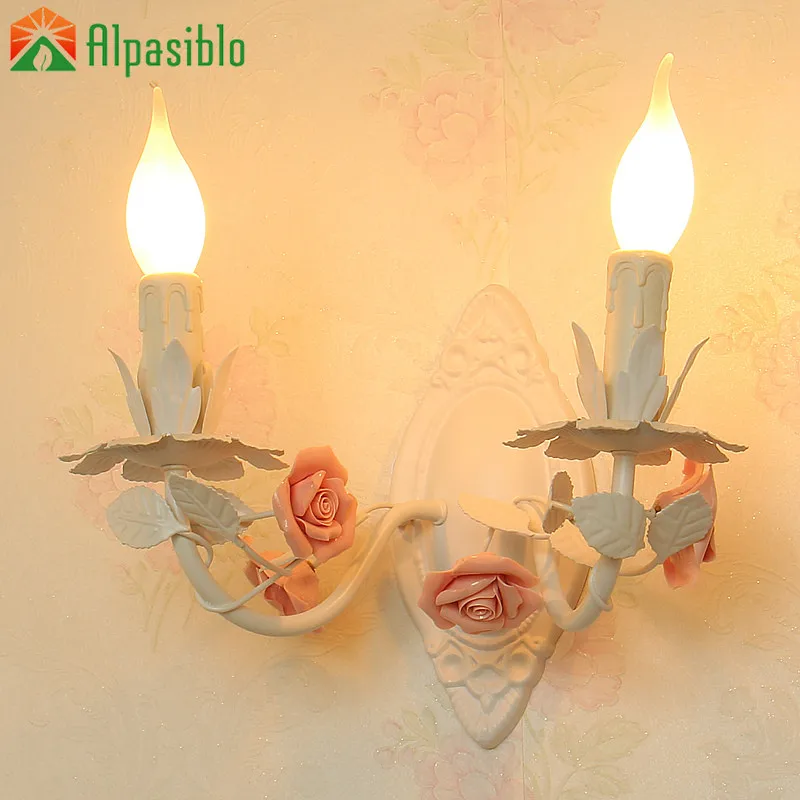 Rural Ceramics Pink Rose Wall Lamp Blue Rustic 2Heads Stair Lights Balcony LED Sconce Wall Lighting Warm Creative
Rural Ceramics Pink Rose Wall Lamp Blue Rustic 2Heads Stair Lights Balcony LED Sconce Wall Lighting Warm Creative
