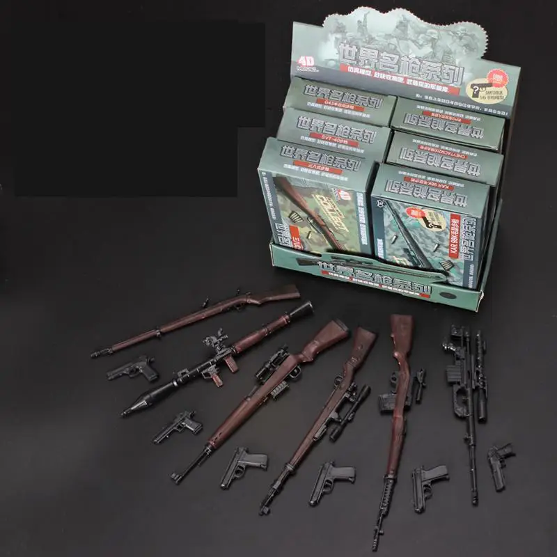 6Pcs 1:6 4D Assemble Rifle Gun Model Soldier Firearm 98K RPG SVT-40 M200 38 Rifle For 12 inches Action Figure Weapon Kits Toy
6Pcs 1:6 4D Assemble Rifle Gun Model Soldier Firearm 98K RPG SVT-40 M200 38 Rifle For 12 inches Action Figure Weapon Kits Toy