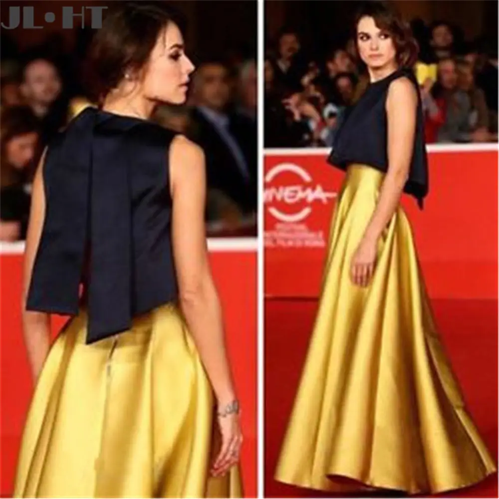 Long In Stock Evening Dresses With Pocket A-Line Sleeveless Simple Prom Dress Satin Two Pieces Evening Dress Custom Made
Long In Stock Evening Dresses With Pocket A-Line Sleeveless Simple Prom Dress Satin Two Pieces Evening Dress Custom Made