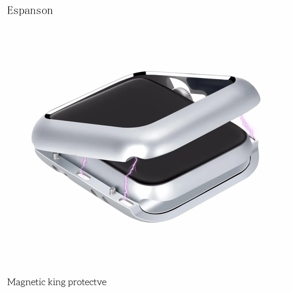 Magnetic Aluminum Metal Frame Alloy Protector Cover Case for Apple Watch Bands iWatch Series 234 38/42mm 40/44mm Built-in Magnet
Magnetic Aluminum Metal Frame Alloy Protector Cover Case for Apple Watch Bands iWatch Series 234 38/42mm 40/44mm Built-in Magnet