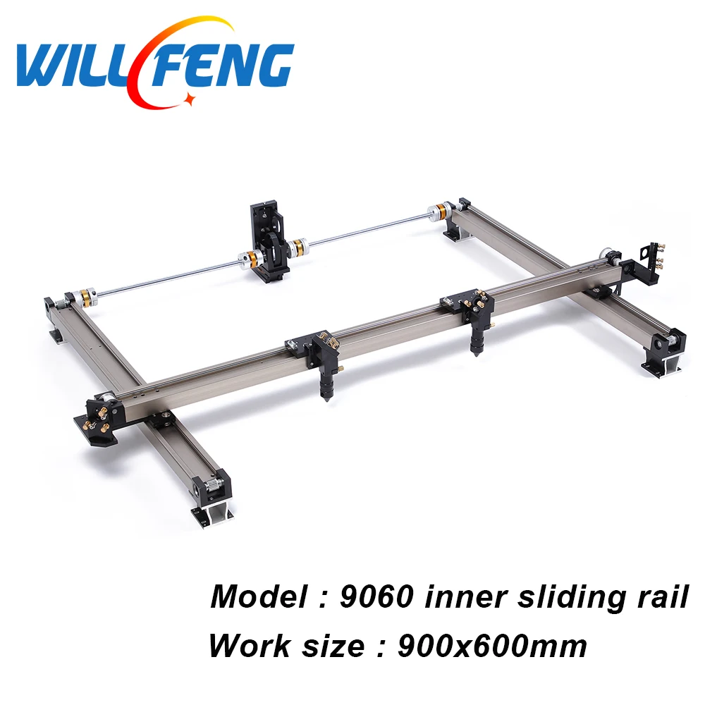 Will Feng 9060 Whole Set DIY Inner Slide Guide Rail For Assemble Co2 Laser Cutter Engraving Machine Including Belt Tube Support
Will Feng 9060 Whole Set DIY Inner Slide Guide Rail For Assemble Co2 Laser Cutter Engraving Machine Including Belt Tube Support