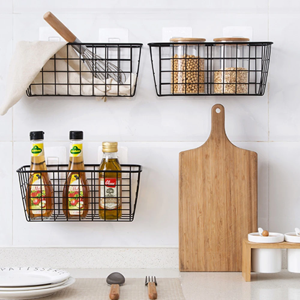Wrought Iron Kitchen Seasoning Storage Basket Rack Hanger Storage Basket Bathroom Rectangular Storage Box Wall Hanging Rack
Wrought Iron Kitchen Seasoning Storage Basket Rack Hanger Storage Basket Bathroom Rectangular Storage Box Wall Hanging Rack