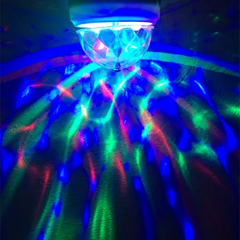 E27 D24 Full Color 3W RGB LED Rotating Crystal Stage Light Magic Ball DJ dance party disco effect Light
E27 D24 Full Color 3W RGB LED Rotating Crystal Stage Light Magic Ball DJ dance party disco effect Light