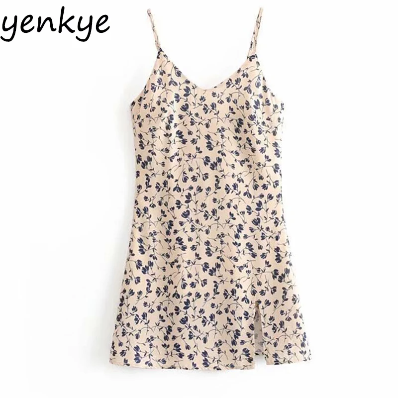 Chiffon Summer Dress 2019 Women Floral Print Sling Dress Lady Backless V Neck Sleeveless Sexy Slits A-line Mini Dress OMZZ6785
Chiffon Summer Dress 2019 Women Floral Print Sling Dress Lady Backless V Neck Sleeveless Sexy Slits A-line Mini Dress OMZZ6785