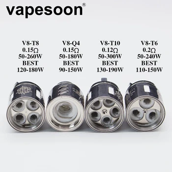 40pcs Authentic VapeSoon V8-T10 V8-T6 V8-Q4 V8-T8 Replacement Coils For V8 Cloud Beast Tank
40pcs Authentic VapeSoon V8-T10 V8-T6 V8-Q4 V8-T8 Replacement Coils For V8 Cloud Beast Tank
