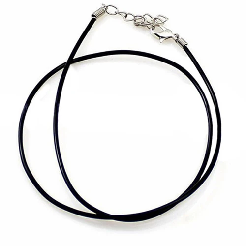 50pcs 17 Inch 2mm DIY Jewelry Making Wholesale Accessories Free Shipping Black Rubber Cord Necklace Punk Simple String Necklace
50pcs 17 Inch 2mm DIY Jewelry Making Wholesale Accessories Free Shipping Black Rubber Cord Necklace Punk Simple String Necklace