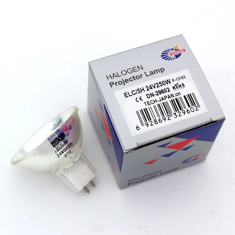 DONAR DN-29602 24V 250W ELC-5/X ELC-5 ELC-5H ELC/H5 24V250W 13163/5H MR16 GX5.3 halogen light bulb projector lamp Free Shipping
DONAR DN-29602 24V 250W ELC-5/X ELC-5 ELC-5H ELC/H5 24V250W 13163/5H MR16 GX5.3 halogen light bulb projector lamp Free Shipping