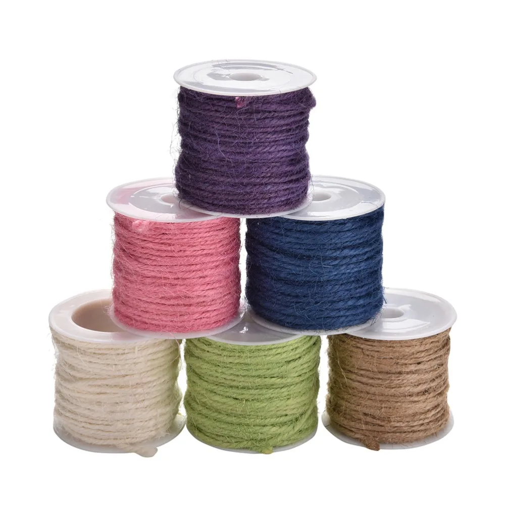 6 Colors 10 M Natural Hessian Jute Twine Rope Burlap Ribbon DIY Craft Vintage Wedding Party Decor
6 Colors 10 M Natural Hessian Jute Twine Rope Burlap Ribbon DIY Craft Vintage Wedding Party Decor