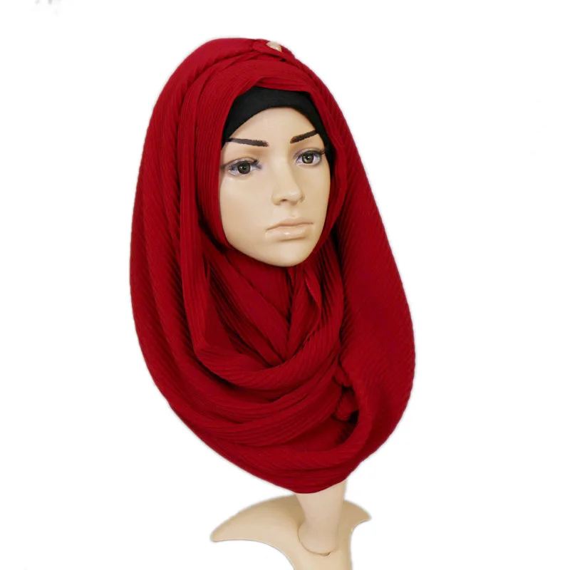 YILIAN Brand Women's Fold Hijab Scarf Elegant Fashion Solid Color Decor Accessory Shinning Spring&Summer Chiffon Muslim scarf
YILIAN Brand Women's Fold Hijab Scarf Elegant Fashion Solid Color Decor Accessory Shinning Spring&Summer Chiffon Muslim scarf