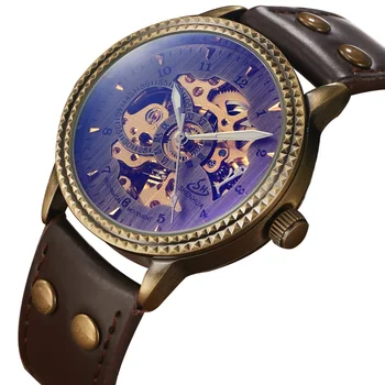 New Hot Vintage Top Brand Retro Automatic Mechnical Watches for Mens Leather Band Skeleton Mens Womens Wrist Watches Mens Gifts
New Hot Vintage Top Brand Retro Automatic Mechnical Watches for Mens Leather Band Skeleton Mens Womens Wrist Watches Mens Gifts