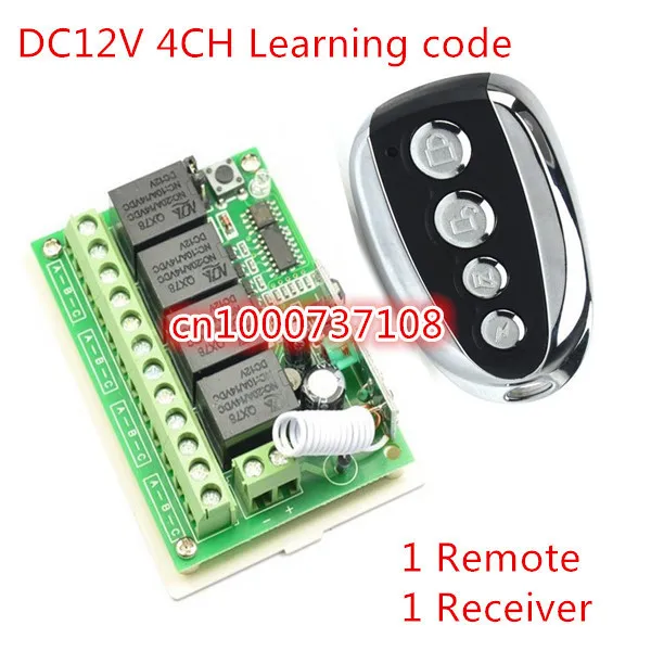 4CH RF Wireless Remote Switch Receiver&Transmitter Light Lamp LED SMD ON OFF Switch Wireless 10A Momenrary Toggle Latched
4CH RF Wireless Remote Switch Receiver&Transmitter Light Lamp LED SMD ON OFF Switch Wireless 10A Momenrary Toggle Latched