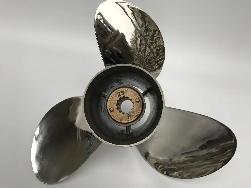 3x11 1/8x13 for 40HP-50HP JOHNSON propellers STAINLESS STEEL Propeller 13 tooth johason marine propellers
3x11 1/8x13 for 40HP-50HP JOHNSON propellers STAINLESS STEEL Propeller 13 tooth johason marine propellers