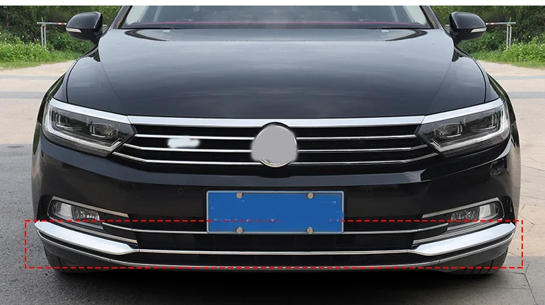 Хромированная передняя отделка бампера для vw passat b8 sendan 2018 2019 2020 Европейская