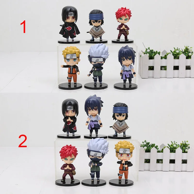 6pcs/lot 9-10cm Anime Naruto Figure Toy Sasuke Kakashi Sakura Gaara Itachi Hyuuga Hinata Doll for Children
6pcs/lot 9-10cm Anime Naruto Figure Toy Sasuke Kakashi Sakura Gaara Itachi Hyuuga Hinata Doll for Children