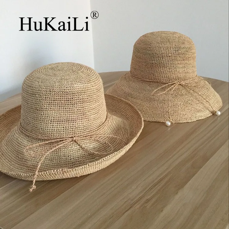 Handmade hook needle bucket hats folding strawhat sunbonnet large brim beach hat sunscreen
Handmade hook needle bucket hats folding strawhat sunbonnet large brim beach hat sunscreen
