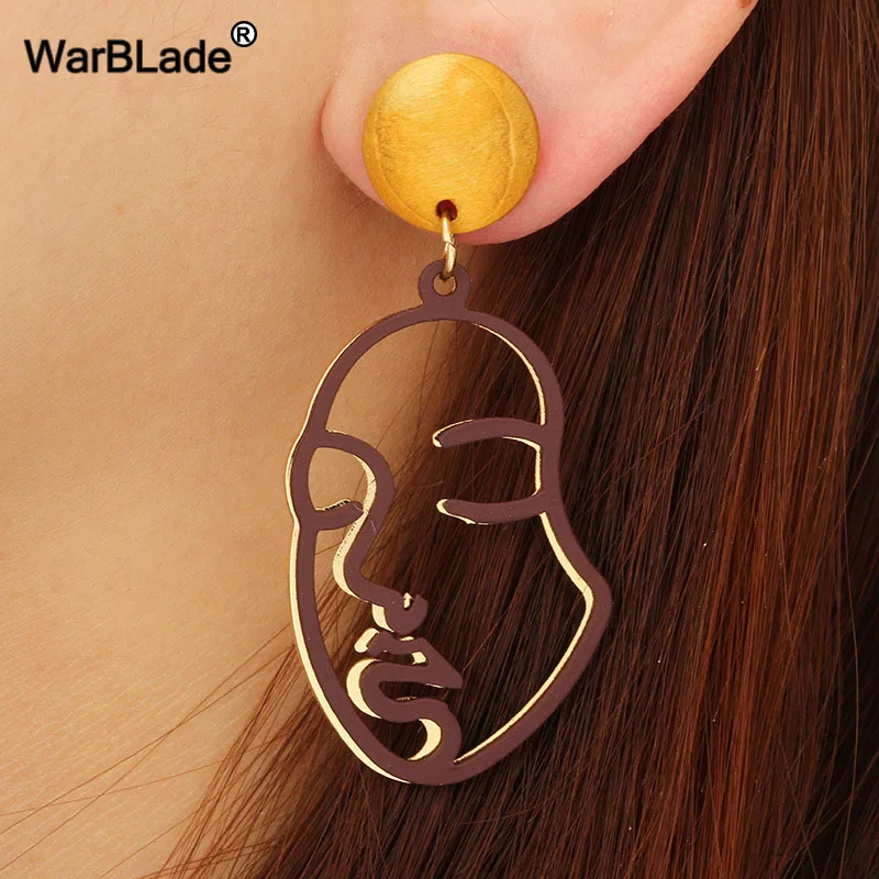 WarBLade New Vintage Personality Abstract Hollow Face Drop Earrings Exaggeration Punk Face Dangle Earring Jewelry For Women Gift
WarBLade New Vintage Personality Abstract Hollow Face Drop Earrings Exaggeration Punk Face Dangle Earring Jewelry For Women Gift