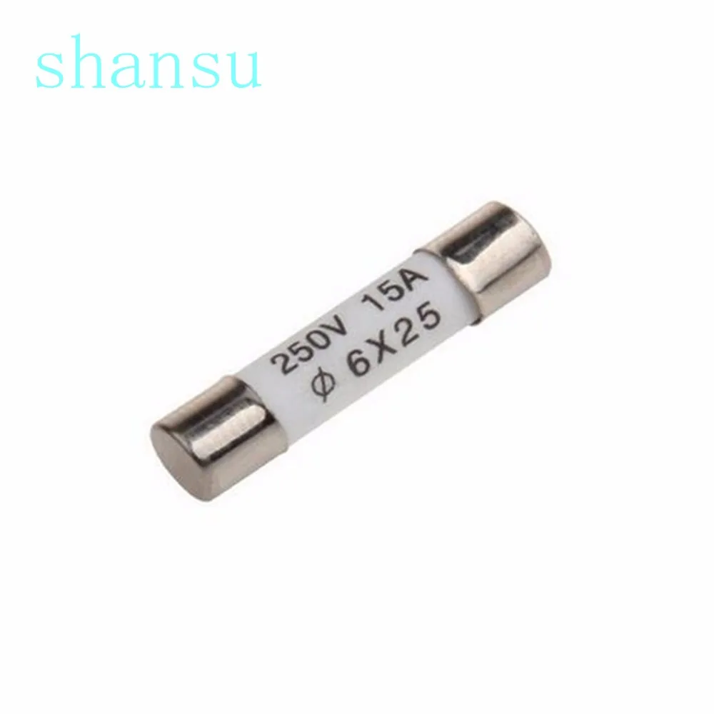 10PCS 6*25mm Ceramic fuse tube fuse 6x25mm 250V 0.5A 1A 2A 3A 4A 5A 6A 8A 10A 13A 15A 16A 20A 25A 30A
10PCS 6*25mm Ceramic fuse tube fuse 6x25mm 250V 0.5A 1A 2A 3A 4A 5A 6A 8A 10A 13A 15A 16A 20A 25A 30A