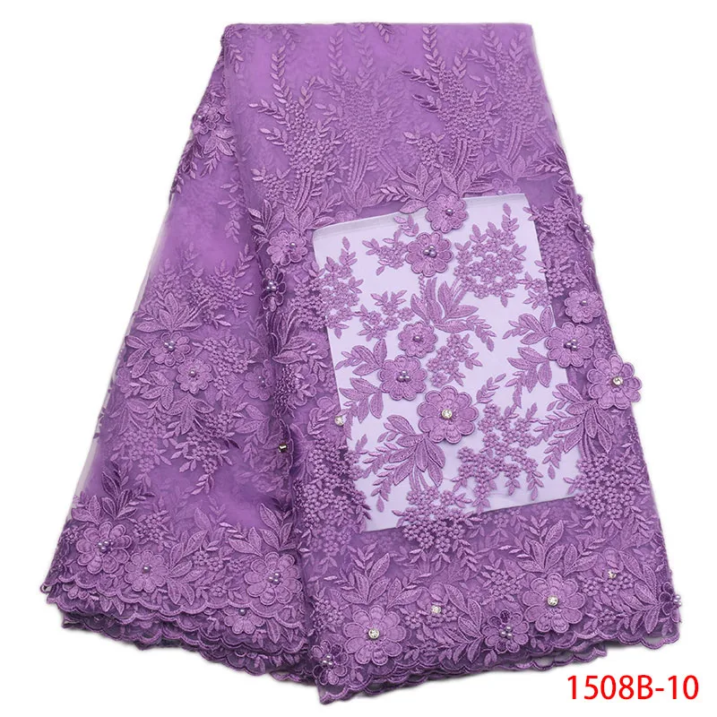 Lilac 3D Lace Fabric With Beads And Stones High Quality African Tulle Lace Fabric 2018 Guipure Nigerian Lace Fabrics QF2787B-8
Lilac 3D Lace Fabric With Beads And Stones High Quality African Tulle Lace Fabric 2018 Guipure Nigerian Lace Fabrics QF2787B-8