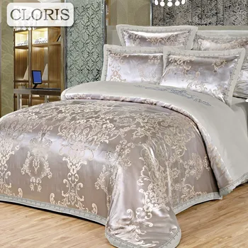 CLORIS RU Luxury Royal Bedding Set Stain Jacquard Cotton Double King Queen Size Bedsheet set Duvet Cover Fit sheet Pillowcases
CLORIS RU Luxury Royal Bedding Set Stain Jacquard Cotton Double King Queen Size Bedsheet set Duvet Cover Fit sheet Pillowcases