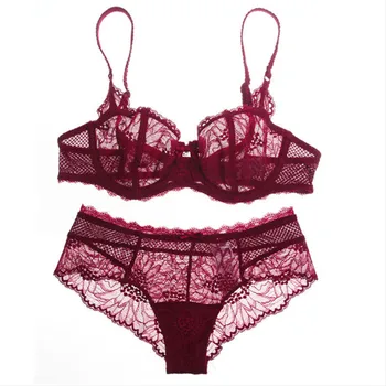 Ultra-thin sexy temptation lace bra set underwear plus size bra small summer thin cup breathable comfortable temptation
Ultra-thin sexy temptation lace bra set underwear plus size bra small summer thin cup breathable comfortable temptation
