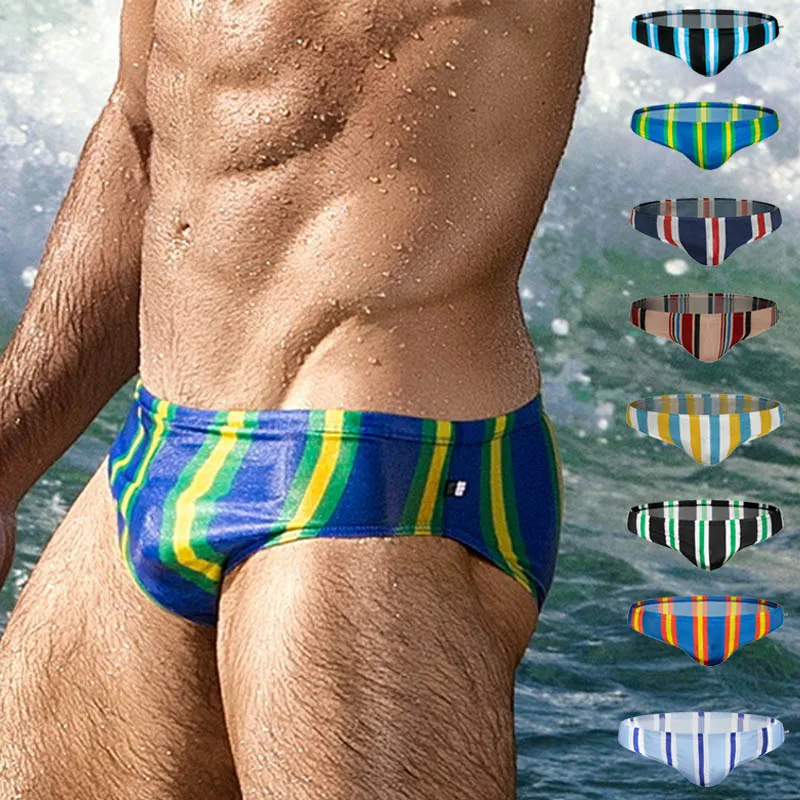 Men's Swimwear Swimsuit Fashion Low-Rise Swim Briefs Striped Bikini Swim Trunks Bathing Suit Boardshorts Surf Beach Shorts S-XL
Men's Swimwear Swimsuit Fashion Low-Rise Swim Briefs Striped Bikini Swim Trunks Bathing Suit Boardshorts Surf Beach Shorts S-XL