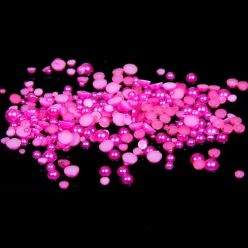 Rose Color 1.5mm~14mm All Size Choice Flat back ABS round Half Pearl beads, imitation plastic half pearl beads
Rose Color 1.5mm~14mm All Size Choice Flat back ABS round Half Pearl beads, imitation plastic half pearl beads