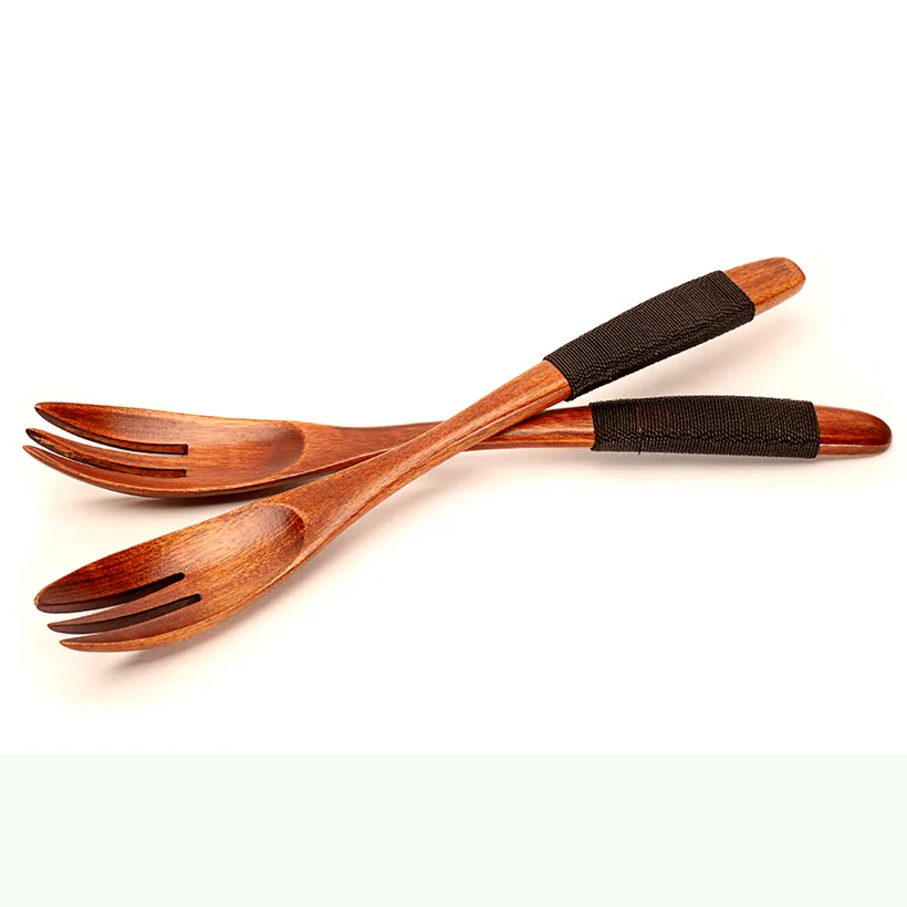 2 Pcs Japan Handmade Wrapping Handle Wooden Fruit Forks 3-Tooth Dessert Natural Wood Dinner Fork
2 Pcs Japan Handmade Wrapping Handle Wooden Fruit Forks 3-Tooth Dessert Natural Wood Dinner Fork
