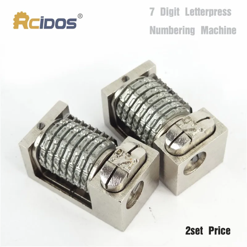 New 7 digit letterpress numbering machine,font size width 2mm, height in 4.8mm, Forward type,2 set price,material in iron
New 7 digit letterpress numbering machine,font size width 2mm, height in 4.8mm, Forward type,2 set price,material in iron