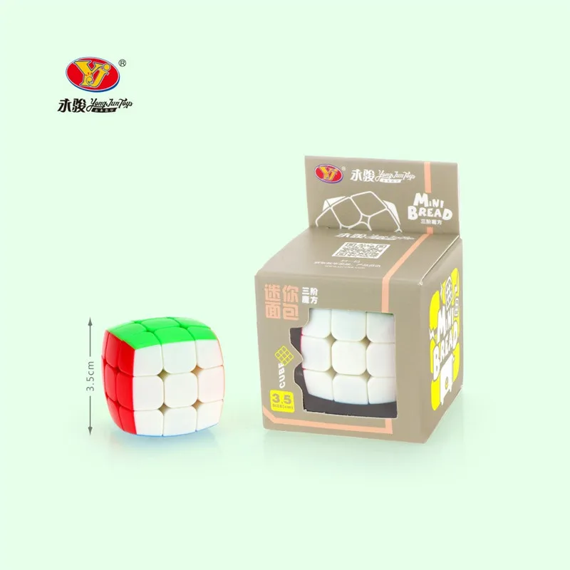 Новый YJ Yongjun 3x3x3 мини-Волшебный куб Стикеры меньше 35 MM Smooth Скорость головоломка